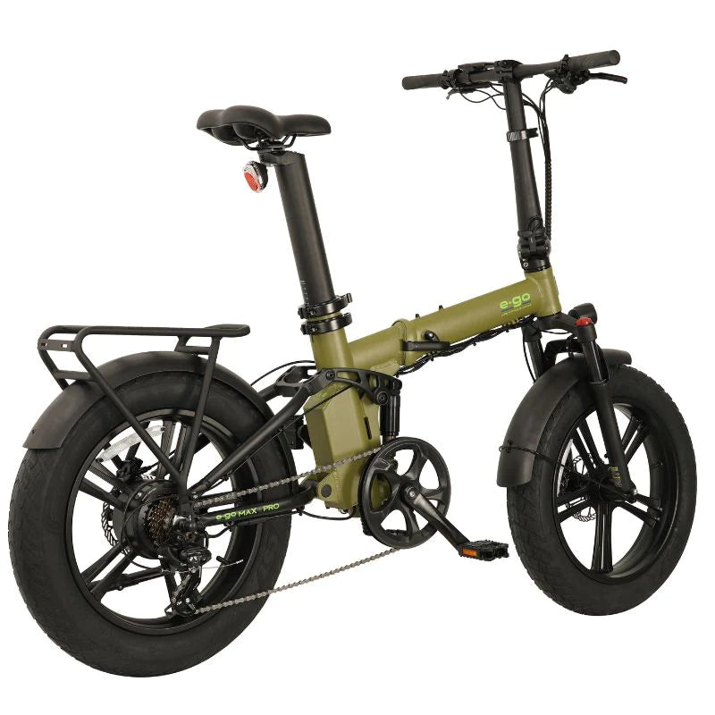 E-Go Max+ Pro Folding Electric Bike 500W E-GO Electric Bike - Generation Electric
